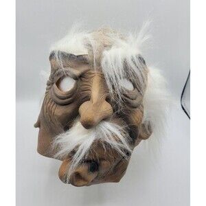 2002 The Paper Magic Group Halloween Rubber Mask Hairy Old Man